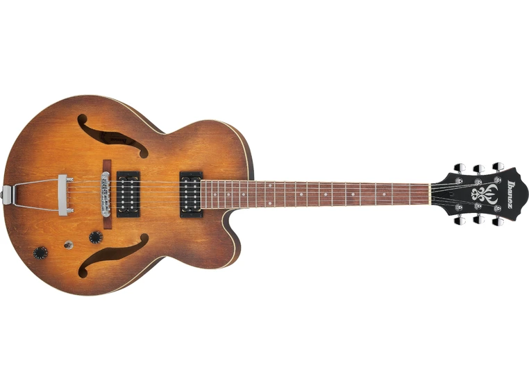 Ibanez AF55-TF Artcore Transparent Black Flar 